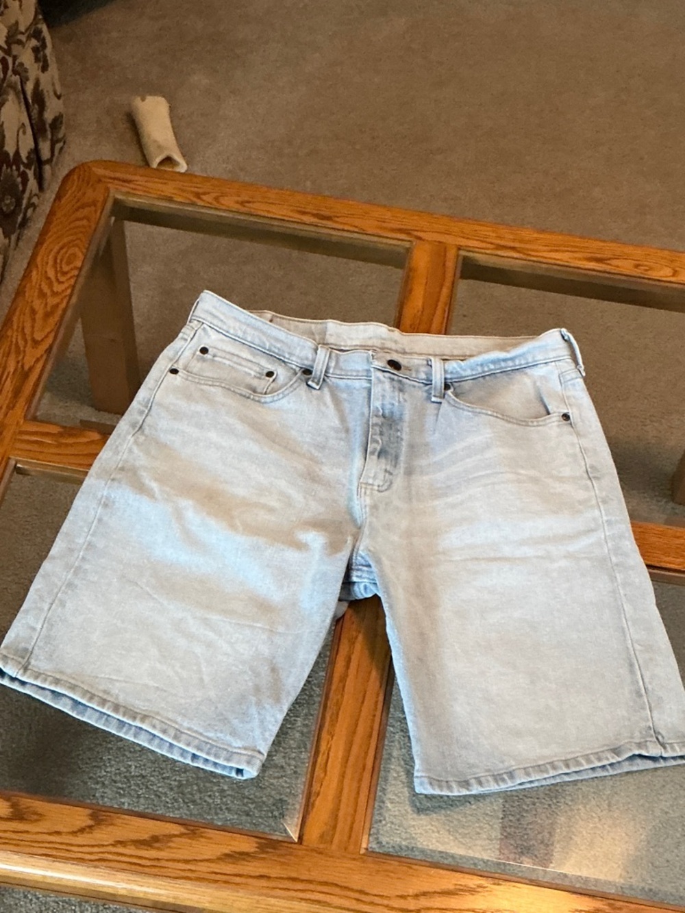 Wrangler Light Blue Denim Jean Shorts